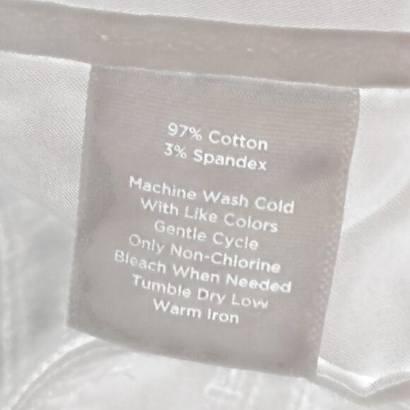 Talbots 12" Bermuda Shorts White Size 8 - Picture 4 of 4